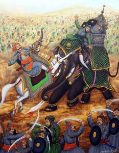 20 Pratap and Man Singh came face to face in the battle of Haldighati.