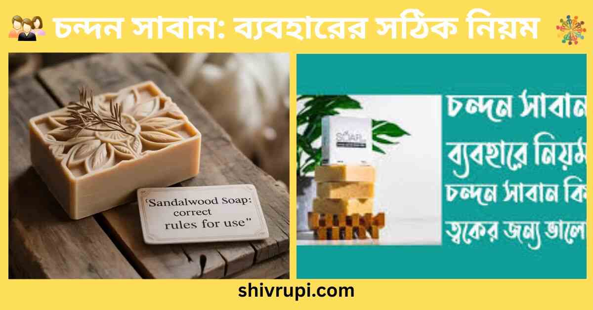 চন্দন সাবান ব্যবহারের সঠিক নিয়ম